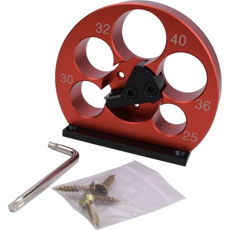 gabarit tourillons bois réglable 8 à 40 mm, fabricant de tourillons, outil de menuiserie pour perceuse, aluminium CNC, lame carbure (1/5)
