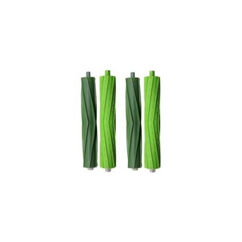 Lot de 4 brosses en caoutchouc/brosses à rouleau vertes pour iRobot Roomba séries e/i/j (1/5)