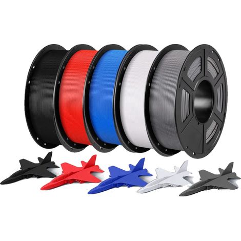 Filamento PLA, 5 kg, ecologico, combinazione B da 5 kg (1/2)
