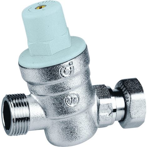 Thermador – Réducteur de pression écrou prisonnier 3/4' pour groupe de sécurité – Pression réglable 1 à 6 bar – Corps laiton chromé – R5331