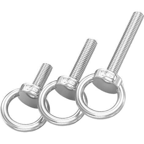 Crochet à œillet, M4, M5, inox, pour fixation et mur/plafond (1/5)