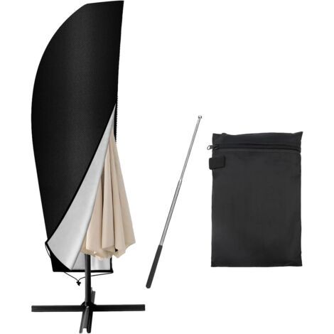 Housse Parasol Deporte mit Stange, Sonnenschirmhülle für Sonnenschirme von 2 bis 4 m, UV-beständig, Oxford-Gewebe, Schutzhülle (265x40/70/50cm) (1/5)