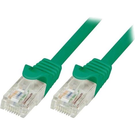 Cable reseau RJ45 male U-UTP Cat.5e vert- 2m