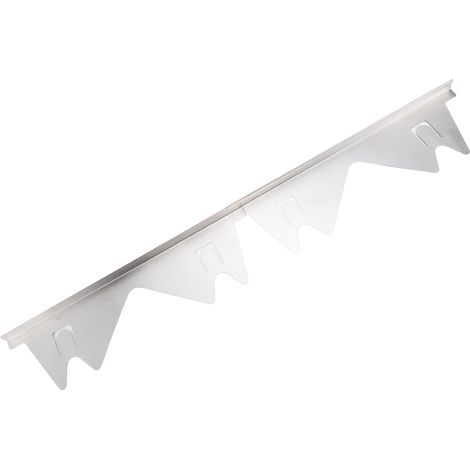 2 paires de cales de cuisson en acier inoxydable, réglables de 35 à 70 cm, faciles à nettoyer, pour plans de travail de cuisine, couleur argent. (1/5)