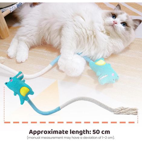 Crocodile Shaped Kitten Teething Toy Comfortable Texture Relieve Kitten Teeth Itching Discomfort