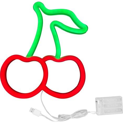 [Éclairage de Mur Neon Fruitier] LED Cherise Éclairage Rouge USB Décoratif pour Mariage Fête (1/5)