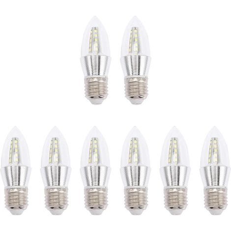 Lot de 8 Ampoules LED Décoratives Style Candélabre - EINNENFFER - Éclairage Économique, Compatible Lustres et Ventilateurs de Plafond (1/5)