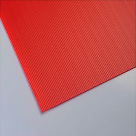 LASTRA ALVEOLARE "PLASTONDA" 50X150 SP.2,5MM ROSSO