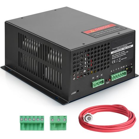 Mophorn 80 W CO2-Laser-Netzteil – Hohe Leistung zum Gravieren, schnelle Wärmeableitung, kompatibel mit mehreren Marken, langlebig und sicher