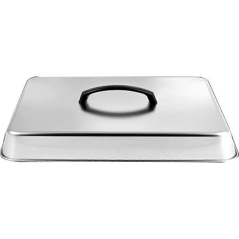 Couvercles en acier inoxydable pour poêles à frire, barbecues, sandwichs, steaks, marmites, grils rectangulaires, couvercles à badigeonner, dômes pour faire fondre le fromage (1/5)