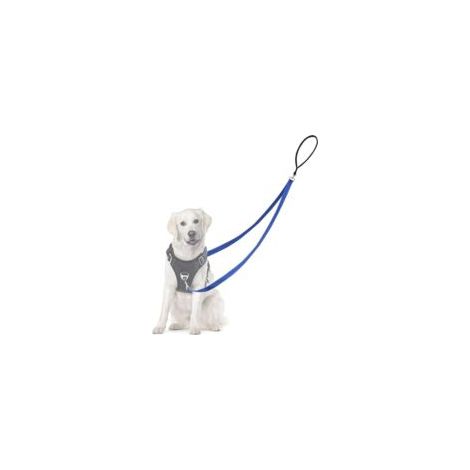 Correa reflectante para adiestramiento de perros, correa ajustable, hilo reflectante, acoplador de nailon ajustable y duradero para perros pequeños, medianos y grandes (negro) - Crezuo
