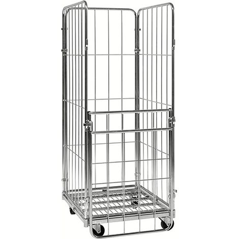 Roll 4 côtés et porte 1/2 rabattable - Largeur 720mm - Avec freins - KM72801804B (1/5)