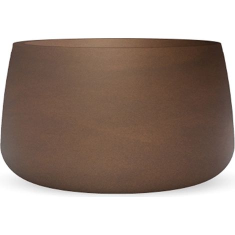 Jardinière ronde CAMELIA 80 pour plantes et fleurs – Ø79 x 46,5 cm – Polyéthylène résistant aux UV – Intérieur et extérieur – New Garden