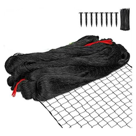 25'x50' Bird Netting for Chicken Coop Roof, 1.91cm Nylon Mesh Poultry Netting Garden Netting for Fruit Tree Plants (1/5)