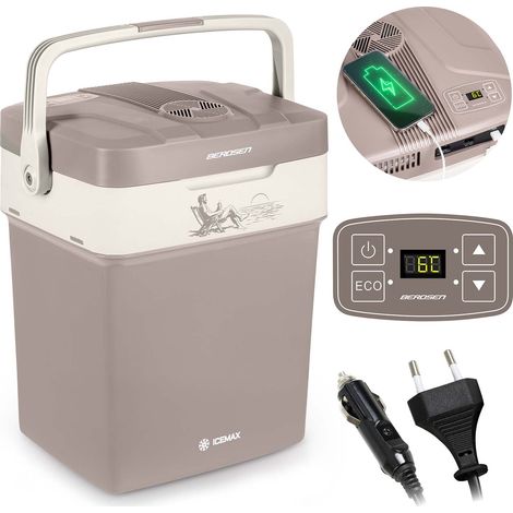 Frigorifero turistico Berdsen Icemax 29 litri modalità ECO - grigio scuro
