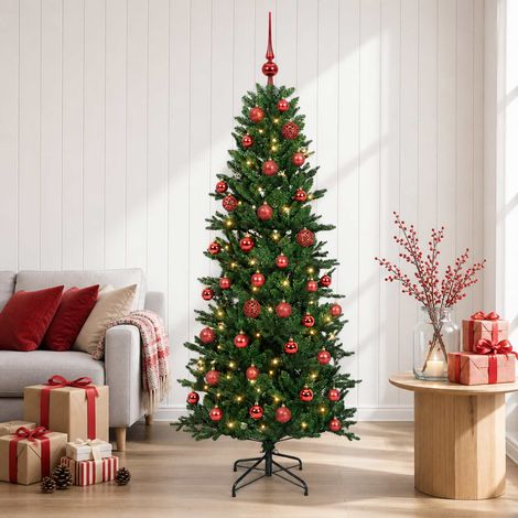 vidaXL Árbol de Navidad artificial con bolas 150 cm 150 LED (1/5)