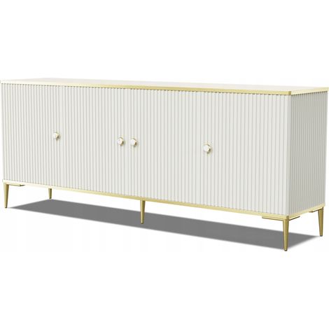 Commode de rangement Meuble universel Cachemir 182x73x40cm PETOR sur pieds avec 4 portes (1/5)