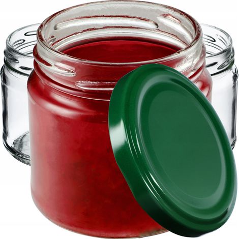 KADAX Kleine Einmachgläser 200 ml, Marmeladengläser, fi66 mm, Minigläser für Honig und Gewürze, Luft (1/5)