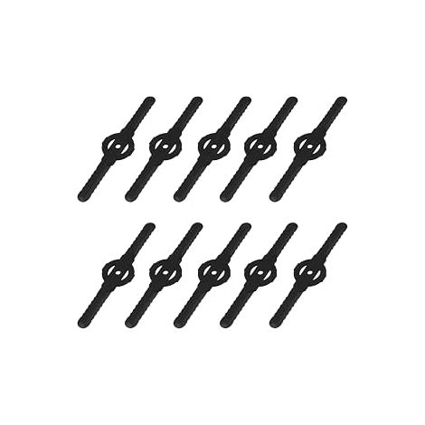 20 cuchillas de repuesto reutilizables para cortacésped, cuchillas rascadoras de plástico de alta resistencia, cuchillas impermeables para cortacésped inalámbrico. (1/5)