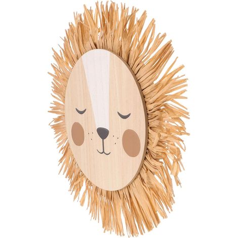 coration Murale Tiss e Motif Dessin Anim Lion Tiss Art Mural (1/5)