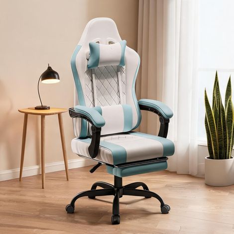 Chaise de bureau en tissu maille métal 70 x 70 x 127 cm (1/5)
