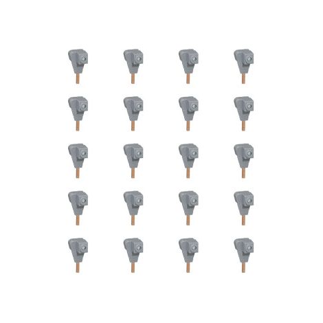 LEGRAND - LOT de 20 Bornes de raccordement pour tout peigne - section 6 u00e0 35 mmu00b2 - Ru00e9f. : 404906X20 (1/3)