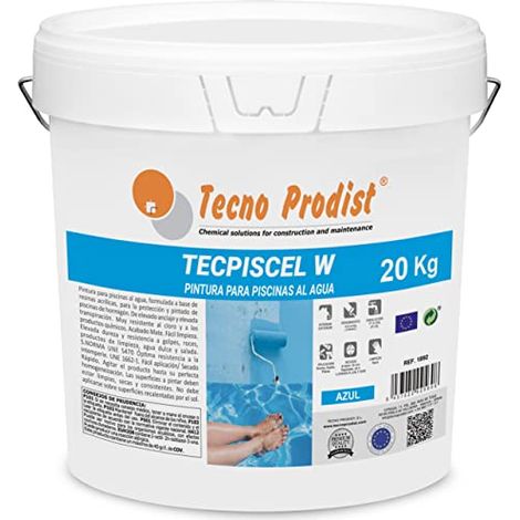 Tecno Prodist Tecpiscel W - Pintura Acrílica de Alta Calidad para Piscinas