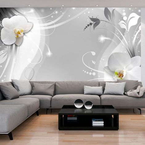 Papier peint charmante orchidée - 200 x 140 cm (1/4)