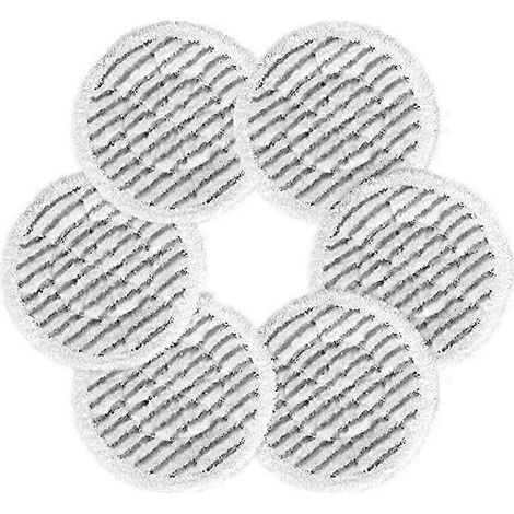 Lot de 6 lingettes de rechange pour balai vapeur des séries S7001, S7000AMZ et S7000, pour le nettoyage et le frottement du carrelage. (1/5)