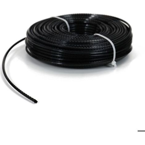Fil coupe pro nylon 3mm 60m à dents de scie, accessoire idéal pour débroussailleuse et tondeuse (1/5)