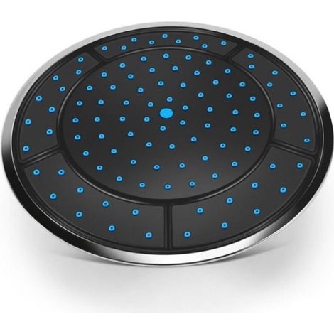 1Pcs Douche Actionnée Par Pluie de Forme Ronde En Plastique 25Cm Accessoires Cabine Buse Tête Toit Dessus La Chambre Label (1/4)