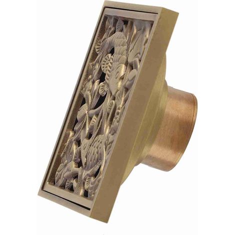 10cm Antique Brass Bathroom Waste Drain Strainer Excellent