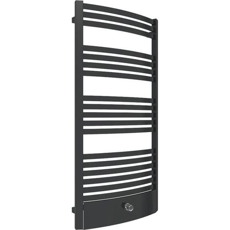 Heizungsbetrieb Handtuchheizkörper - Mattschwarz - Höhe 1220mm Breite 400mm - 520 Watt - DEX1220/400PZXN