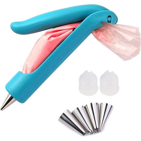 Pastry DIY Cake Decorating Pen Icing Piping Tips Nozzles Bag Sugar Craft Fondant Cake Deco Tool Kit (1/5)