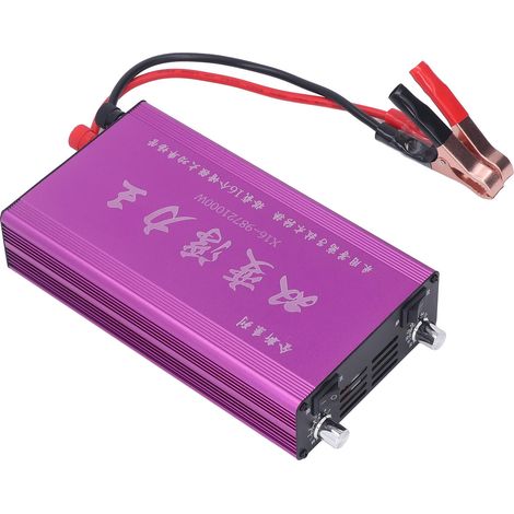 Convertisseur double tête haute puissance 12V, booster de batterie intelligent économe en énergie, modèle X16-98721000W (1/5)