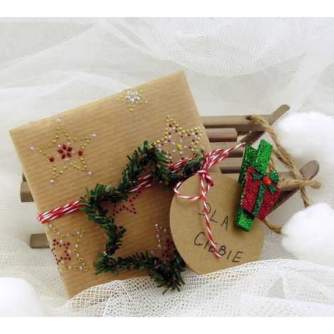 Weihnachtsbaum-Dekorationsaufkleber Gold Grün 44 Stück. (1/5)