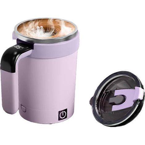 Tasse à mélanger automatique, mélangeur magnétique rechargeable, tasse à café électrique en acier inoxydable, gobelet magnétique rotatif, A (1/5)