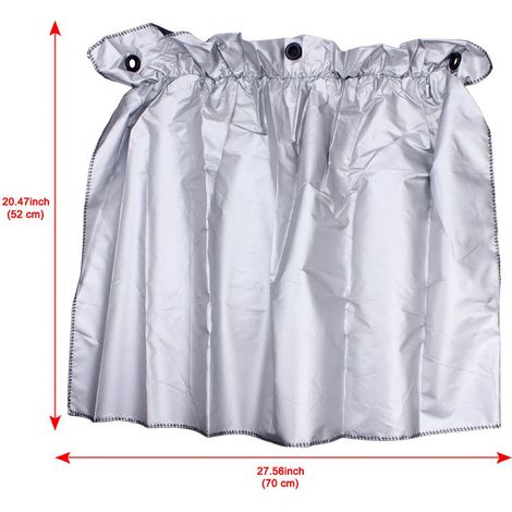 Pare-soleil de voiture, rideaux pare-soleil pour vitres latérales arrière, fixation par ventouses et sac de rangement inclus. (1/5)