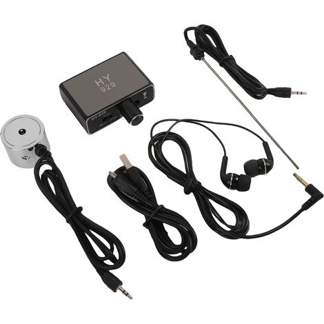 Détecteur de fuites d'eau à double sonde USB pour canalisations souterraines, avec casque audio pour chantiers de plomberie. (1/5)