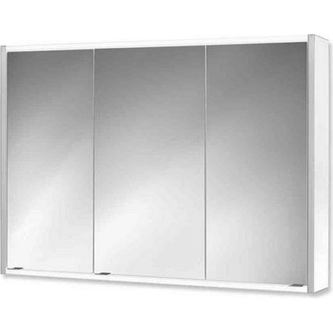 Batu 100 LED Spiegelschrank weiß,3 Spiegelt., B100xH71xT16