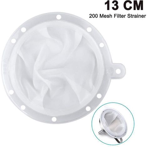 Filtre passoire compatible avec un entonnoir de cuisine de 12,5 cm (5 pouces) pour filtrer jus, lait, café, vin 13 cm 200 mesh / 13 cm 400 mesh (1/5)