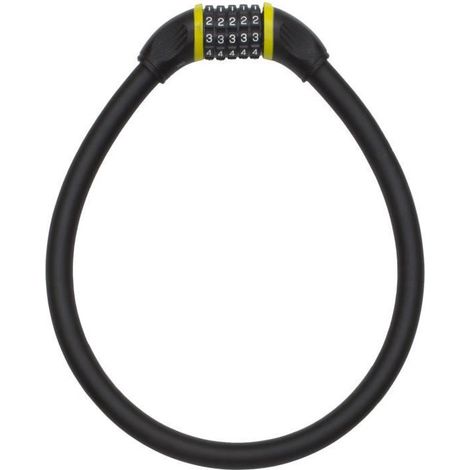 Câble en acier Auvray combi 80 avec cadenas à combinaison - longueur 80 cm, diamètre 20 mm (1/2)