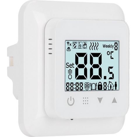 Thermostat Intelligent avec Écran Tactile pour Plancher Chauffant, Régulation Précise 90-240V Modèle Standard (1/5)