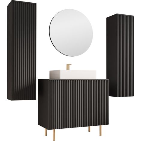 Conjunto de mueble de baño Decus IV, Negro (1/5)