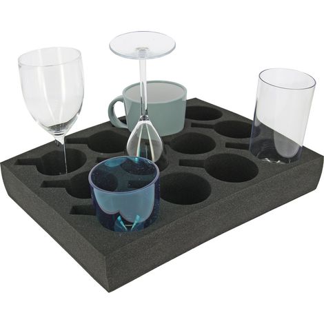 Porte verres en mousse INCASA (1/5)