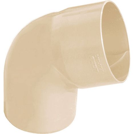 Coude à 67° pour tube de descente PVC Ø80 sable (1/3)