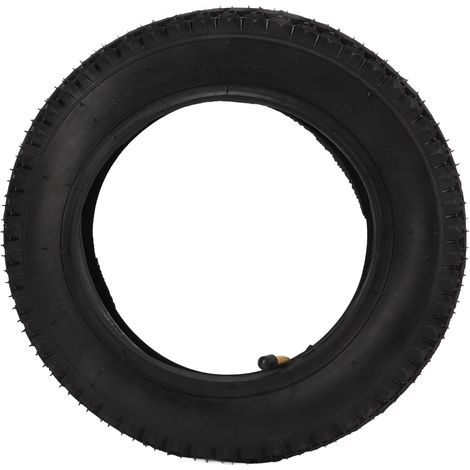 Pneu - Chambre à Air - Pour Vélo Électrique - 12 1/2 x 2 1/4 - Tige de Valve Coudée - Noir - Lot de 2 Pièces (1/5)
