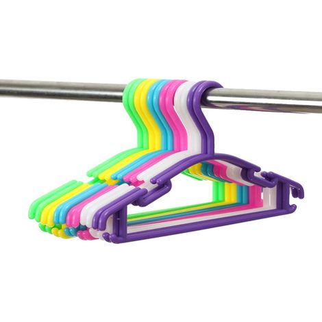 Cintres en plastique, design gain de place, organisation des vêtements pour enfants, MULTI (1/2)