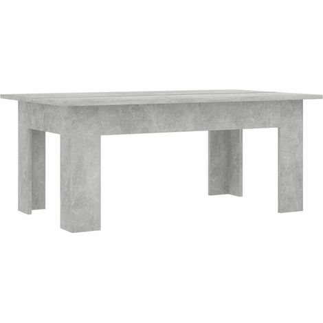 Maison Exclusive - Table basse Gris béton 100x60x42 cm Bois d’ingénierie