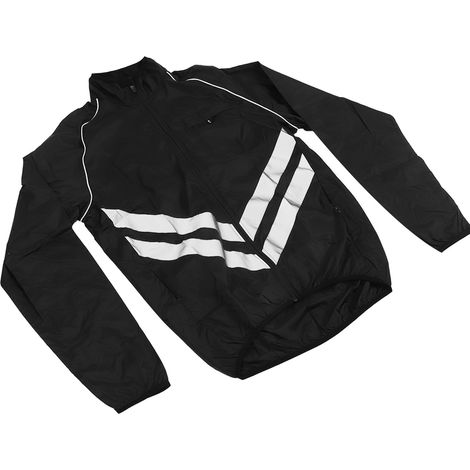 Veste de cyclisme homme coupe-vent, imperméable et réfléchissante à manches longues pour VTT, route et pêche, taille 2XL (1/5)